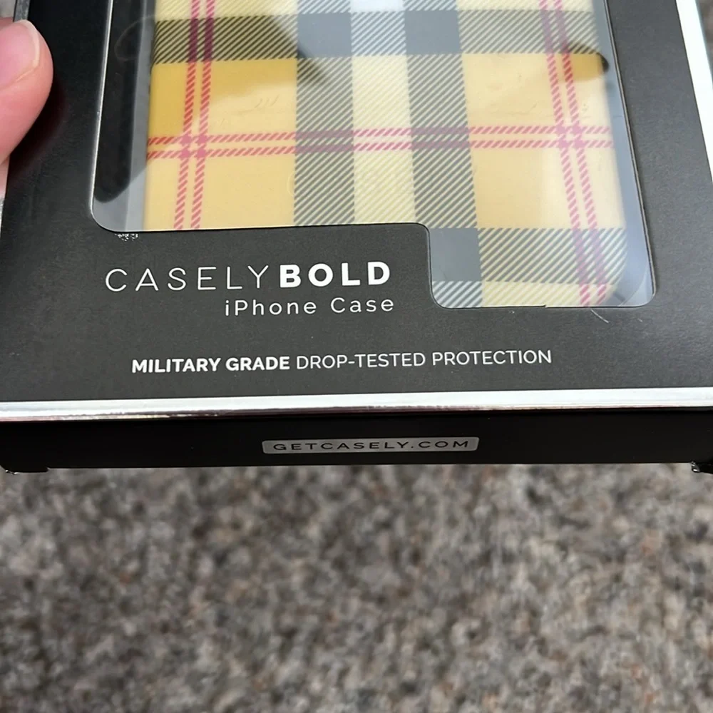 Casely Bold IPhone Case Plaid NEW
